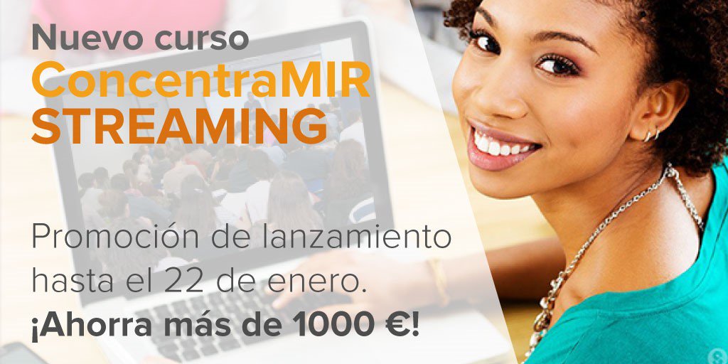 CTOMedicinaES's tweet photo. ¿Aún no sabes en qué se basa nuestro nuevo curso #ConcentraMIR Streaming? 🤨

Échale un vistazo al vídeo para conocer más acerca de este curso preparatorio para el #2MIR19
📺👉 https://t.co/gZC4vzM1PE 

¡Consigue tu código promocional en este enlace!
👉 https://t.co/Ejz8ywUPxF 👈 https://t.co/HeYRfIBqVF