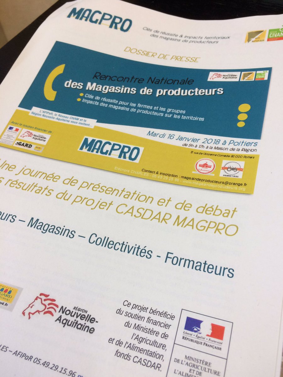 alain_cardinaux's tweet photo. Très belle journée #MagPro à Poitiers, avec #Afipar #Civam #TerredEnvies #Trame et bien d'autres. Rencontres et formations. L'accompagnement des #circuitscourts est en bonne marche! https://t.co/KYT2rtiErd