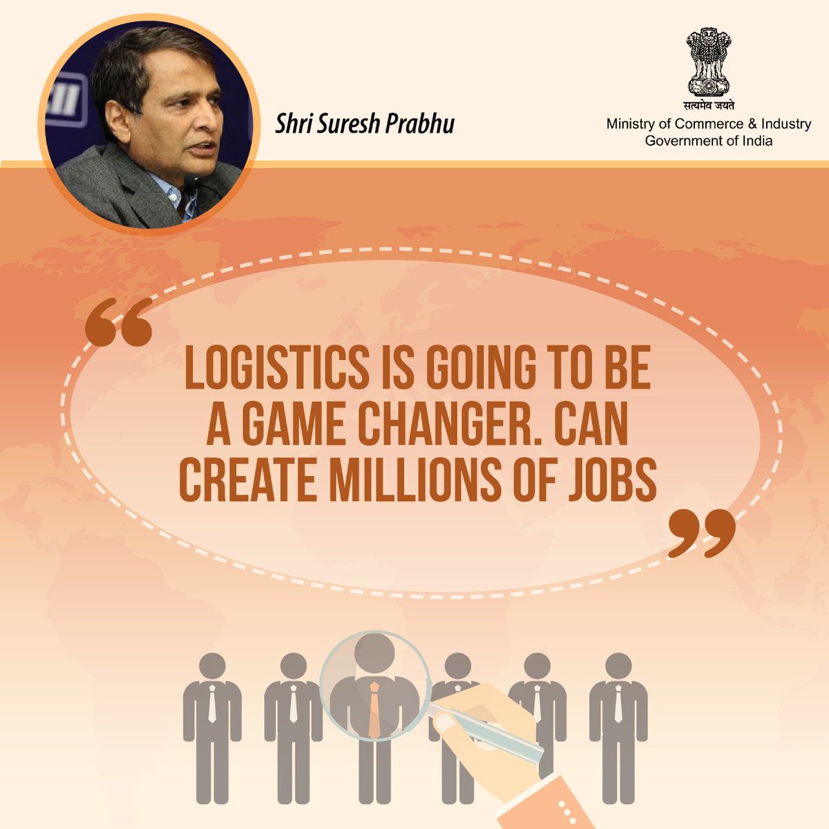 CimGOI's tweet photo. CIM @sureshpprabhu's remarks at the signing of an MOU today between @DoC_GoI and the Confederation of Indian Industry (CII) for mutual cooperation in logistics studies and industry feedback. 
#LogisticsInFocus #NewIndia https://t.co/IUwXk1lxwr