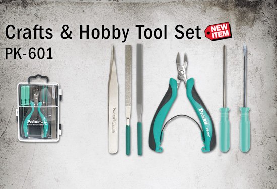 NEW from <a href="/eclipsetools/">Eclipse Tools</a>, the <a href="/ProsKit_Tool/">Pro'sKit - Professional’s Tool Kits</a> Crafts &amp; Hobby Tool Set is a must-have for model assembly and other craft projects.  Make sure you have the right tools for the job! Visit, eclipsetools.com/products/craft… for more details.
