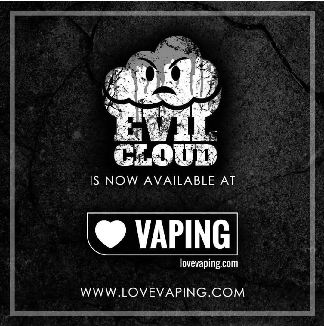 glyn_wyatt's tweet photo. . @evilclouduk eliquids now available at @LoveVapingUK
https://t.co/eOJbSYiHci
Code ' BCUK10 ' = 10% off
#cloudchasing #vapefam #ccuk #lovevapinguk #evilcloud https://t.co/CAyYOQwmIl