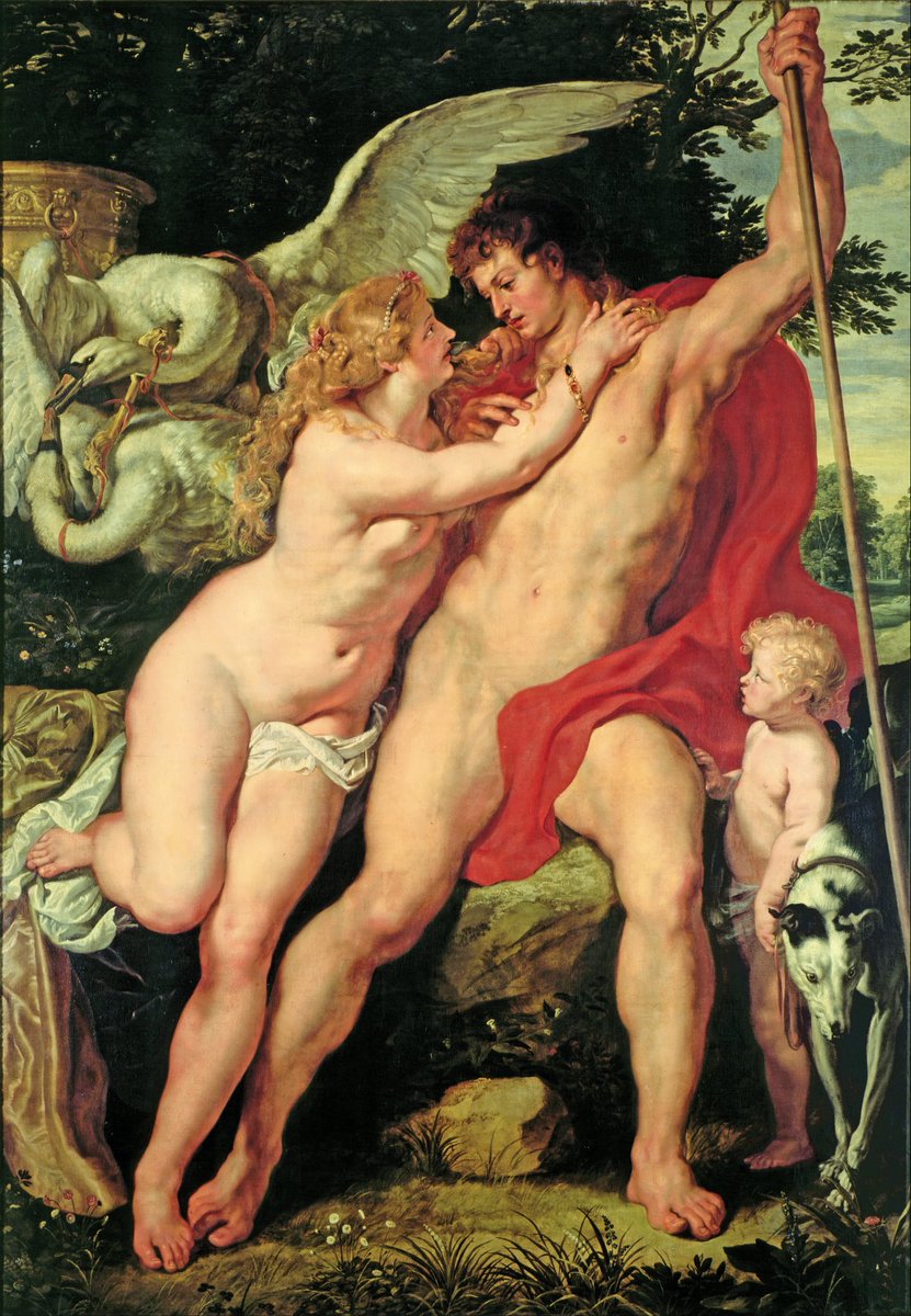 sparklingsinner's tweet photo. Venus and Adonis, Peter Paul Rubens (1610) https://t.co/ZFwxG9TNXK