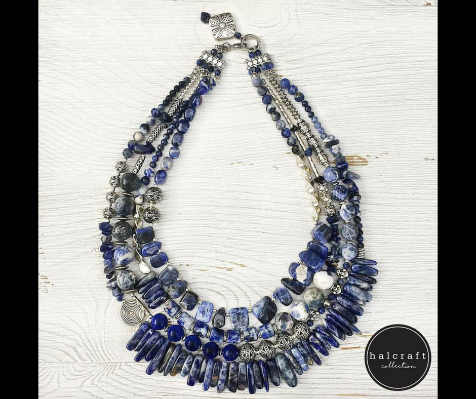 Halcraft's tweet photo. If you love beads in blue hues as much as we do get excited!  This beauty comes with full instructions and a materials list.  You can create the same piece or something similar that is all your own! Click to begin - https://t.co/SV1AFNbDHe #DIY #beads #beadgallery https://t.co/Xh7kWZVcXl