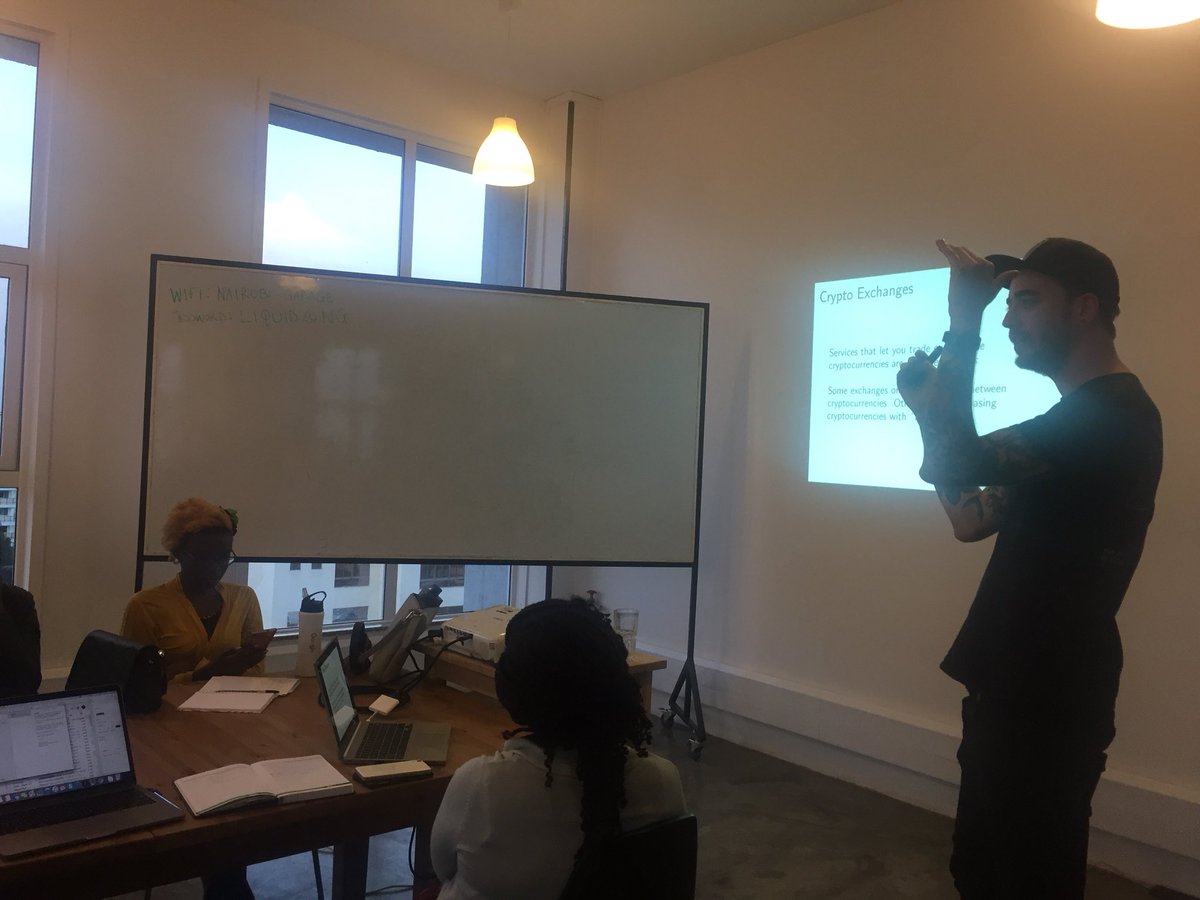 NairobiGarage's tweet photo. Did you know that you can bypass a normal venture capital system using cryptocurrencies!? #workshopit @NairobiGarage https://t.co/mMa7aY9Mpa
