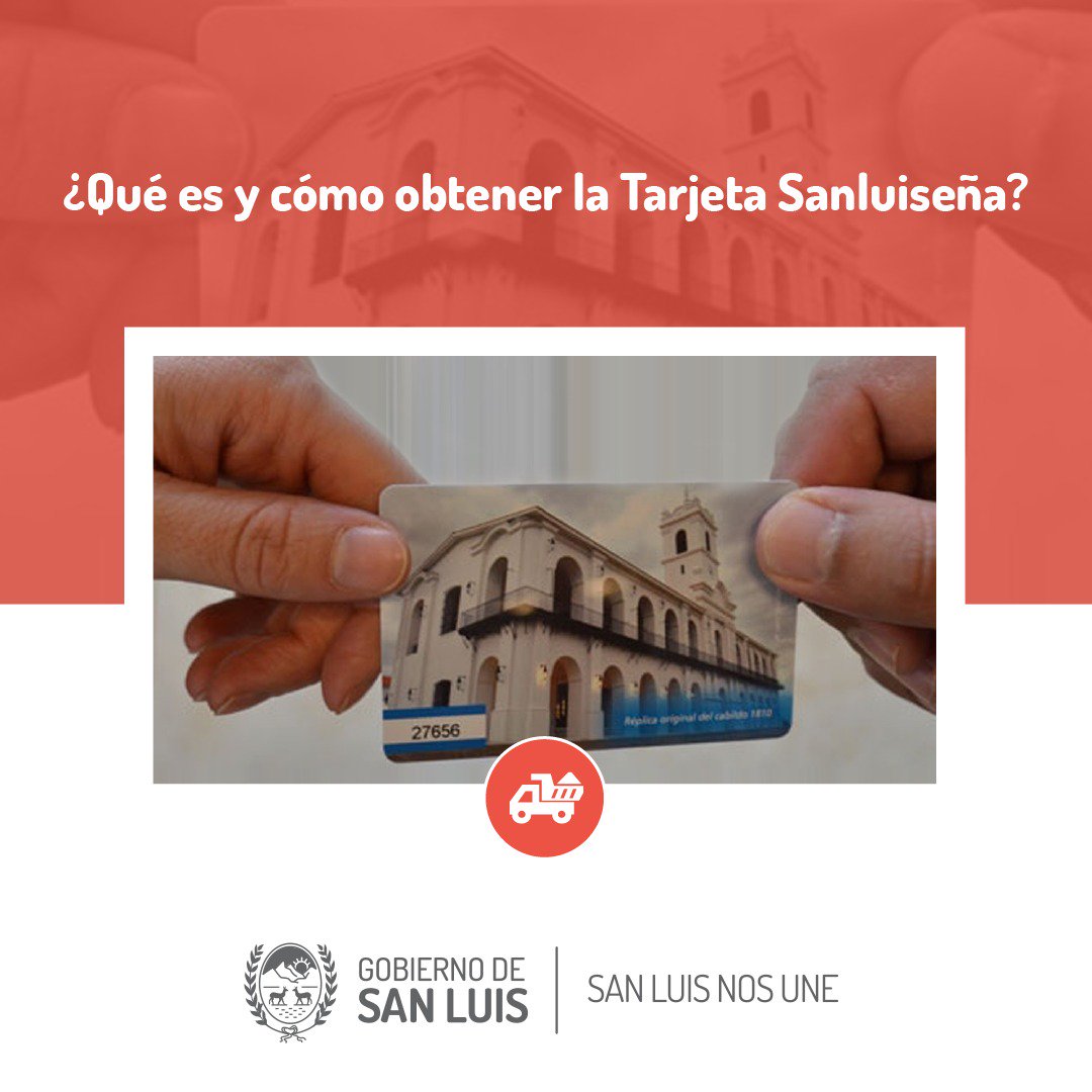 sanluisgob's tweet photo. #EnteControlDeRuta
TARJETA SANLUISEÑA.-
Se trata de una tarjeta magnética recargable que tiene como beneficio un ahorro de hasta el 50 % en el precio de los peajes provinciales.- https://t.co/hfSsVjZveX https://t.co/gKCAQaieg2
