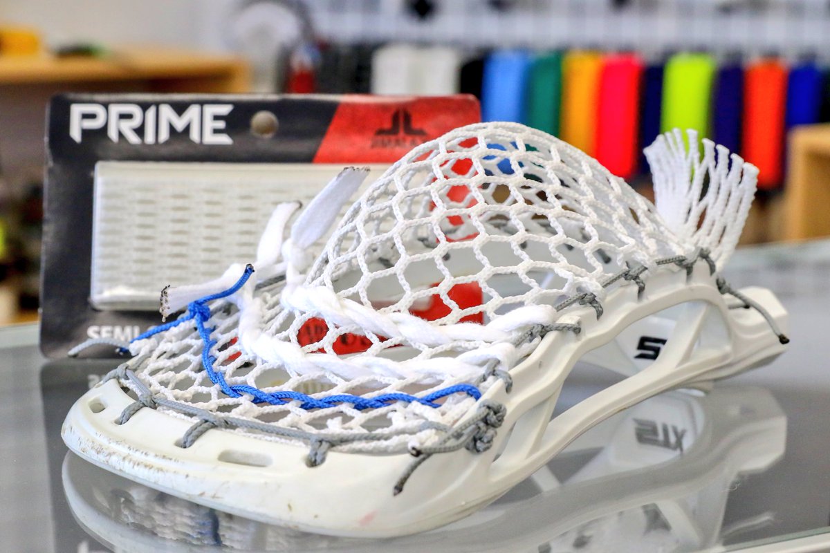 UltimateLaxSTL's tweet photo. Classic Brine Edge strung with the brand new @JimalaxHQ Prime Mesh! #UltimateLacrosse #CustomStringing https://t.co/BBPSnFdYrP