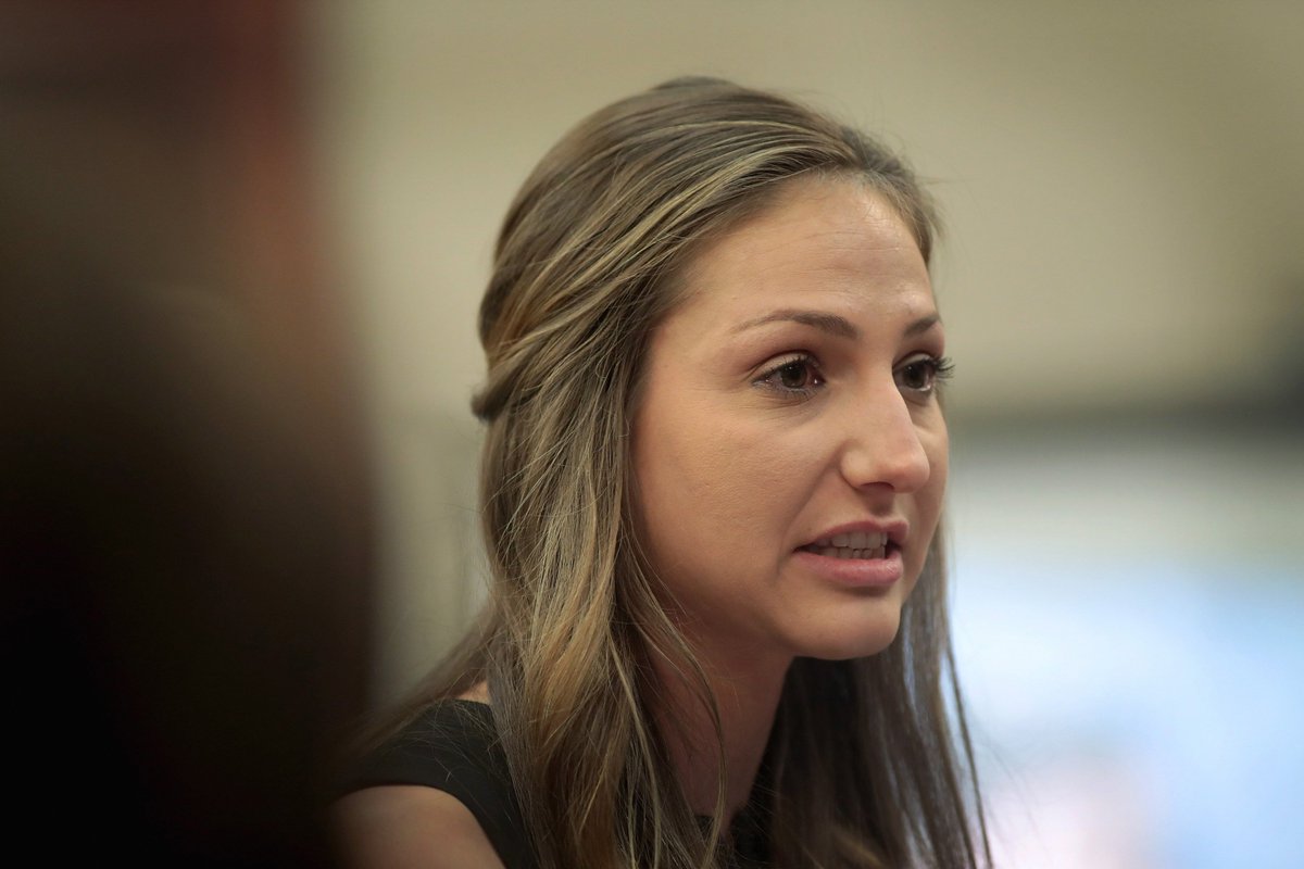 ajplus's tweet photo. “Little girls don’t stay little forever. They turn into strong women who return to destroy your world.”

–Gymnast Kyle Stephens speaking in court to Larry Nassar, the sports doctor who sexually abused her for years. https://t.co/ditVNk0A2J