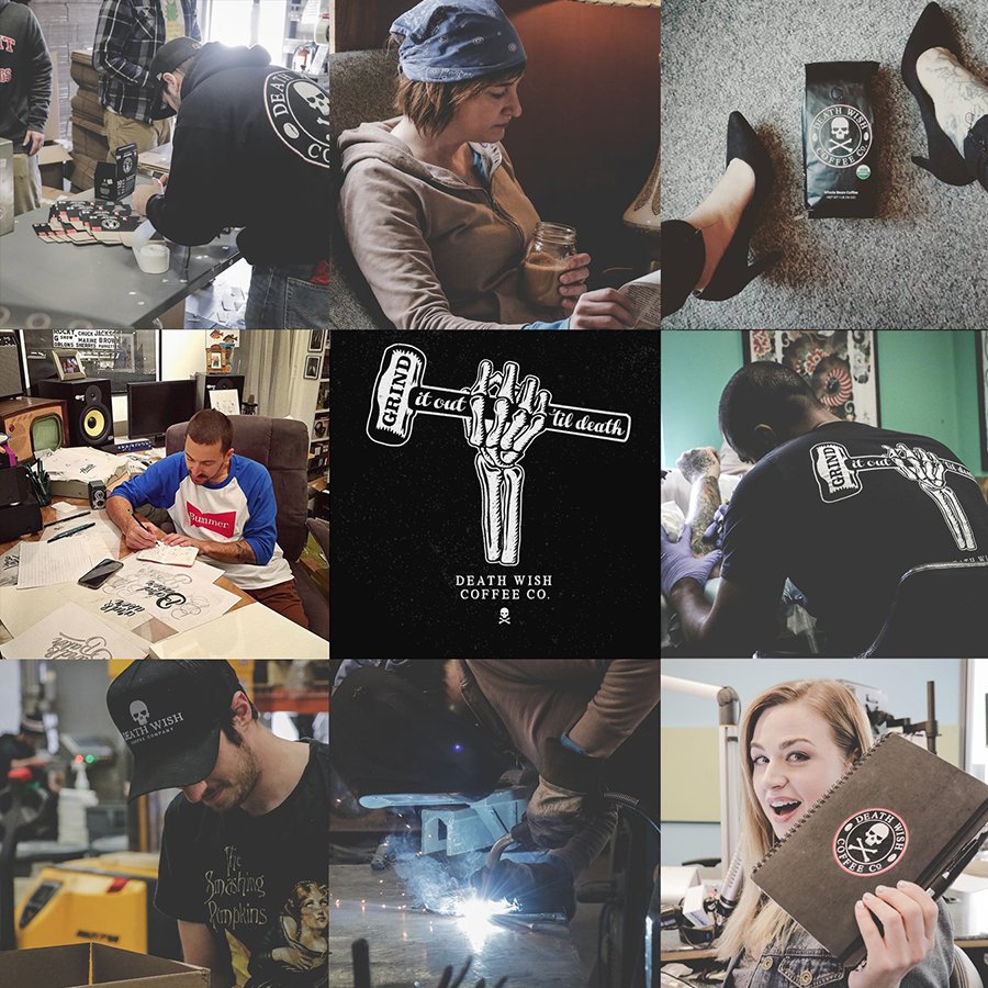 Show us your grind and WIN a free pound of the Worlds Strongest Coffee. Enter at bit.ly/2FHP703    🤘