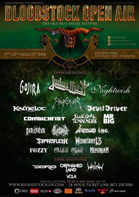 Bloodstock 2018 - THE LINE UP SO FAR! Get your tickets now to the UK's Premier Metal Fest! bloodstock.uk.com