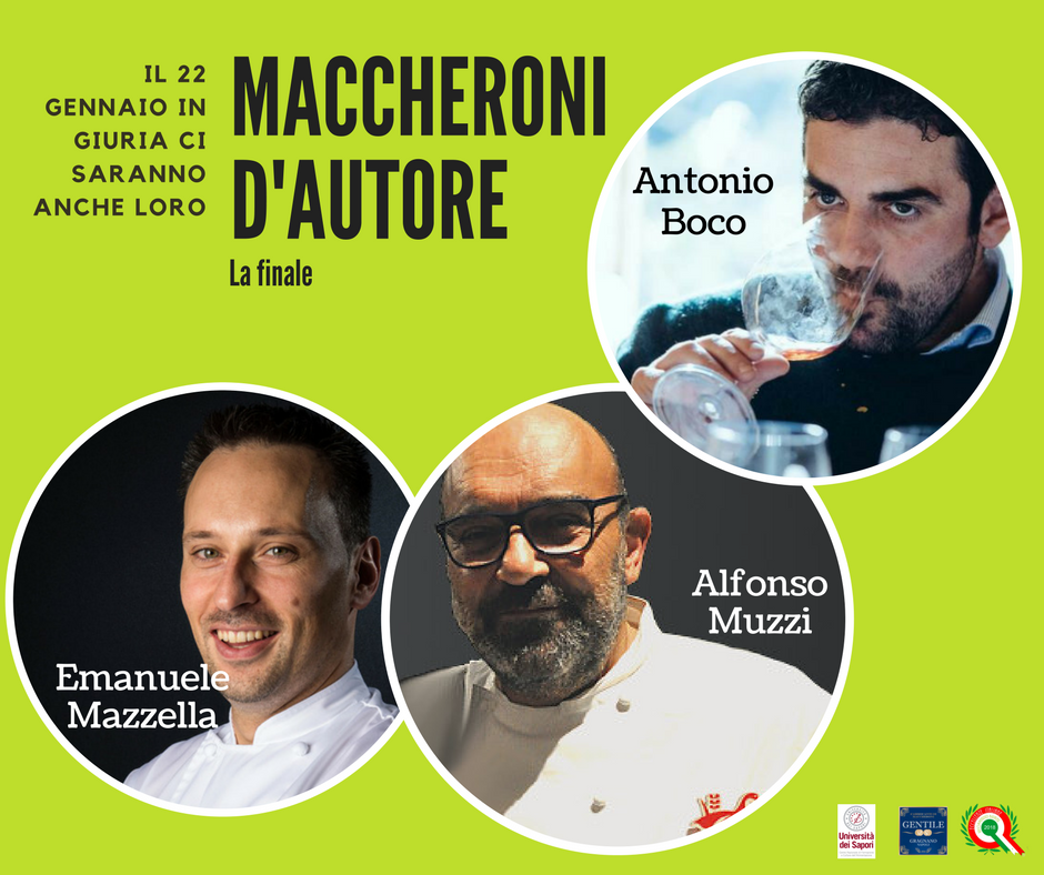 Ancora novità per i 6 finalisti di #MaccheronidAutore. In giuria ci sono anche lo #Chef Emanuele Mazzella, Alfonzo Muzzi e .<a href="/AntonioBoco/">Antonio Boco</a> #Food #contest #pasta goo.gl/Xv6cP9