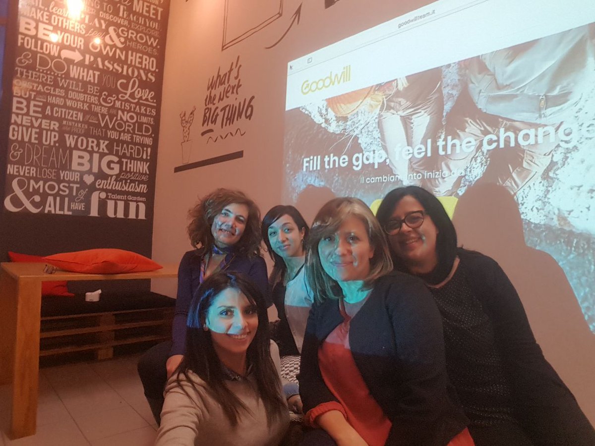 GoodwillTeam's tweet photo. Sembrerebbe un giorno qualunque, un martedì piovoso di gennaio come tanti MA per noi no... #Goodwill #impresestraordinarie https://t.co/RG3eLBE9hz