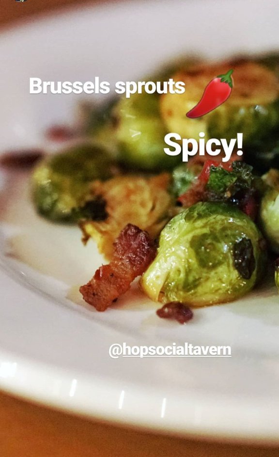 hopsocialtavern's tweet photo. #Spicy & a little smoky! Our Sauteed Brussels Sprouts are anything but boring with smoked #bacon, #peppers, onions & #Parmesan. 📷 & repost: @cocktailscactus
*
#eatyourveggies #brusselssprouts #appetizers #azeats #scratchmade #chandler #eastvalley #newrestuarant #hopsocialtavern https://t.co/fmjAgmfktI