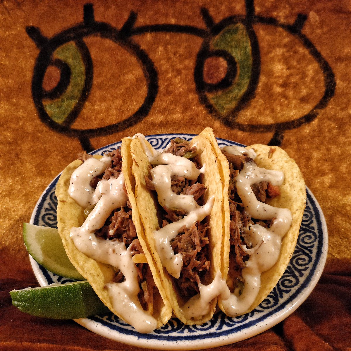 Tmoms's tweet photo. keep an eye out for our Taco of the Month The Swayze  👀🌮👀 house made @GuinnessUS braised pot roast &amp; veggies with cheddar &amp; horseradish crema 🌮👀🌮 #nextlevelcomfortfood today &amp; every #TacoTuesday this month! https://t.co/rah9BgxpsG
