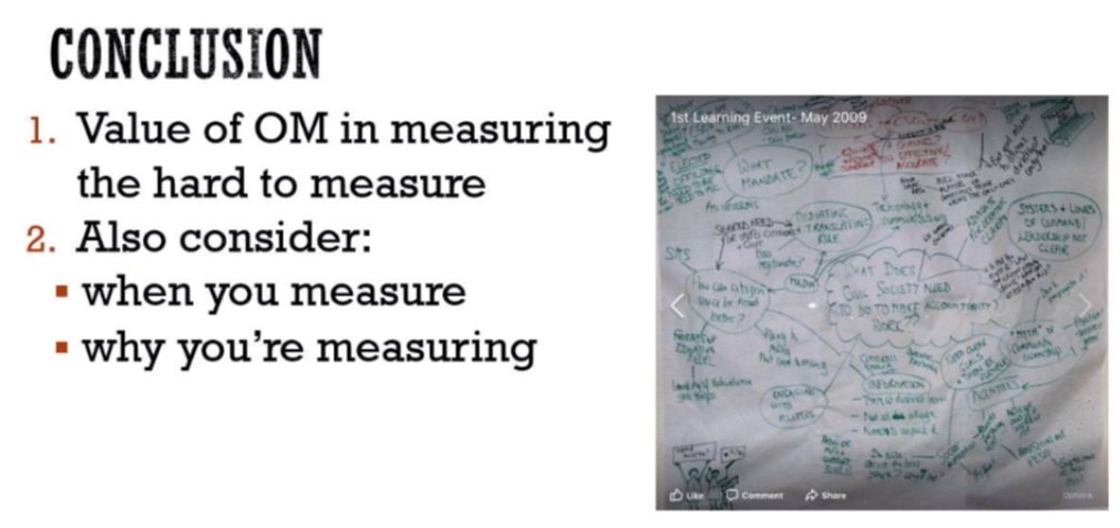 UpretySudeep's tweet image. Before starting to measure, it is important to understand WHY you are measuring. Interesting reflection from Kate Dyer on #OutcomeMapping #HardtoMeasure @rapid_odi
