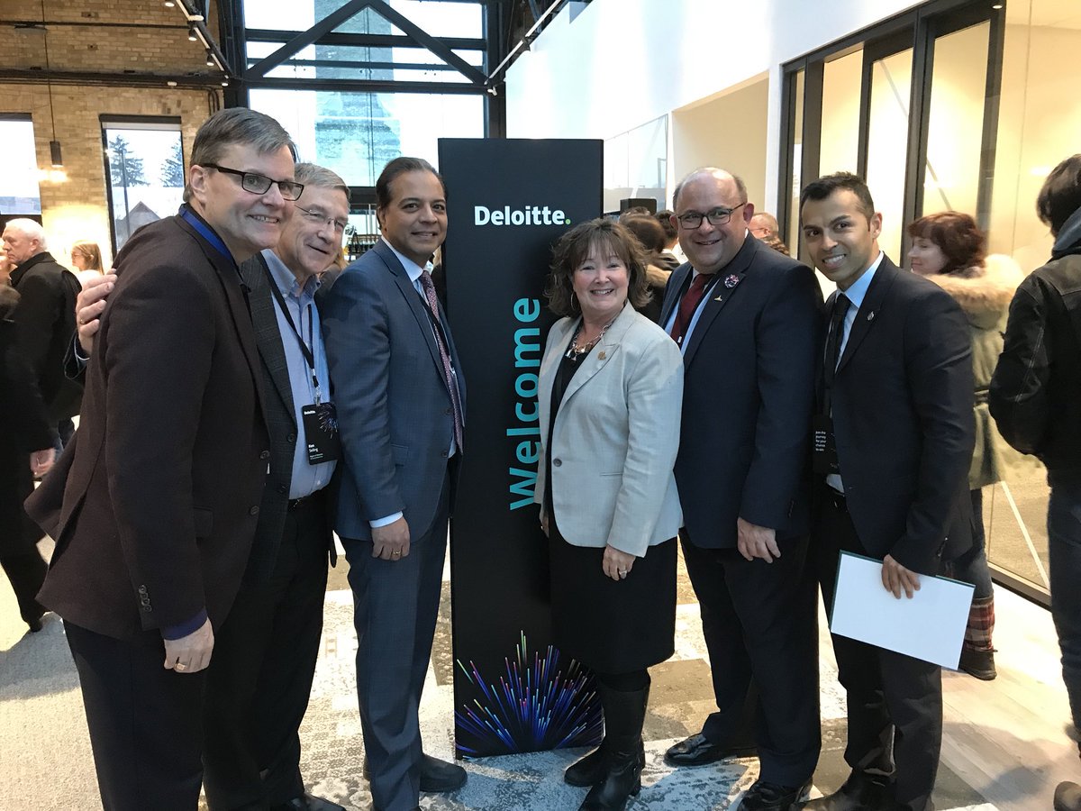 RajSainiKitCen's tweet photo. Congratulations @DeloitteCanada on the grand opening of your new #DeloitteWaterloo work space supporting innovative client-centric experiences. Enjoyed the tour and impressed by the creative restoration you've done with one of our historical buildings in @DTKitchener #KWawesome https://t.co/LvBjWPIj7b