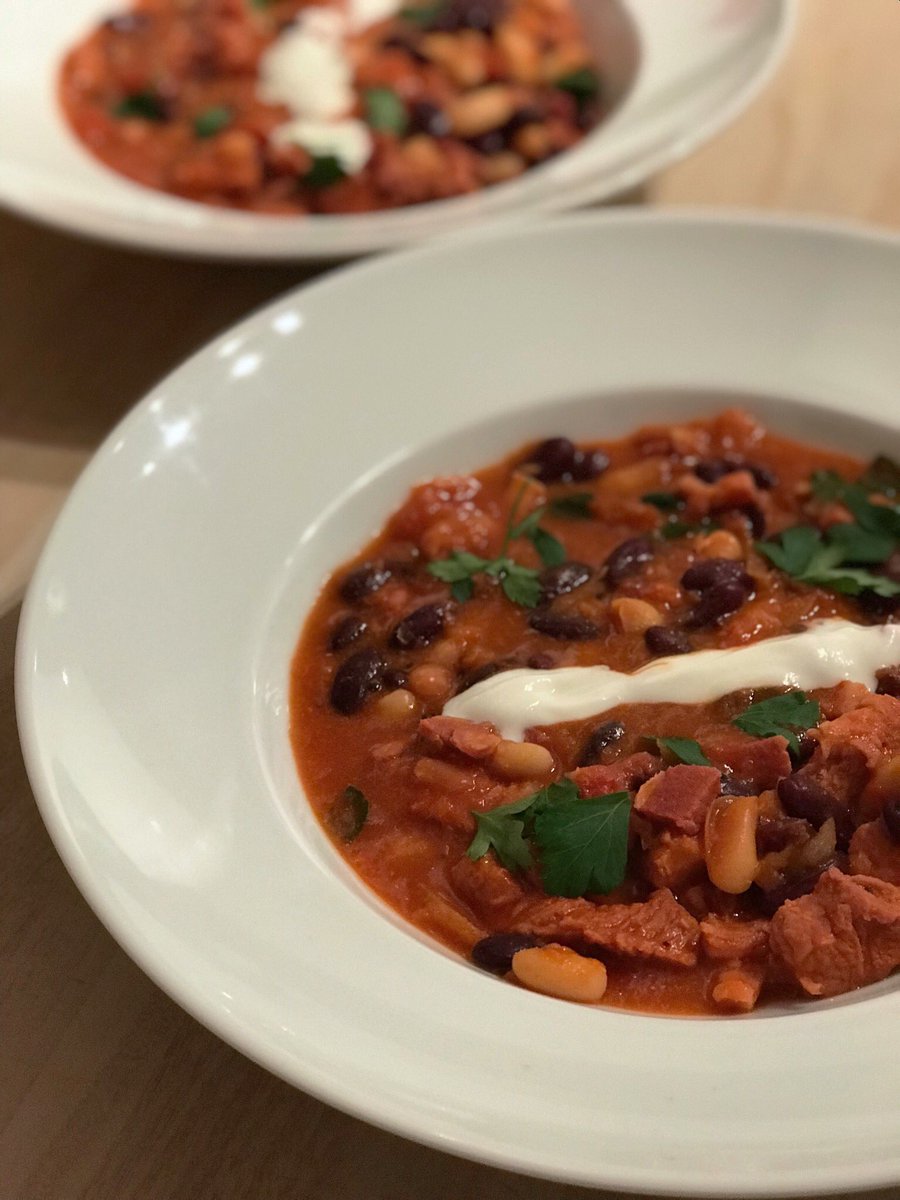 justjlane's tweet photo. Southern style Pork and Bean stew made in my #thermomix tonight. Superb bit of kit and a perfect dish for a chilly night like tonight https://t.co/7SyQPuCzKz