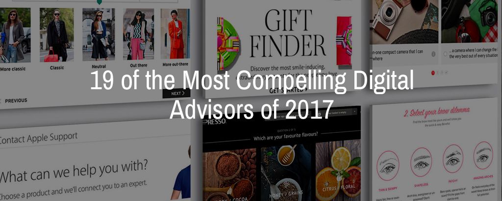 zoovu's tweet photo. These are the most compelling digital advisors of 2017 - Featuring: @Apple, @Nespresso, @Topshop, @Sephora, @NyxCosmetics, @BenefitBeauty , @carwowuk and others: https://t.co/hkVwZRFF5V via @_GuidedSelling https://t.co/r2YDwV7Dw7