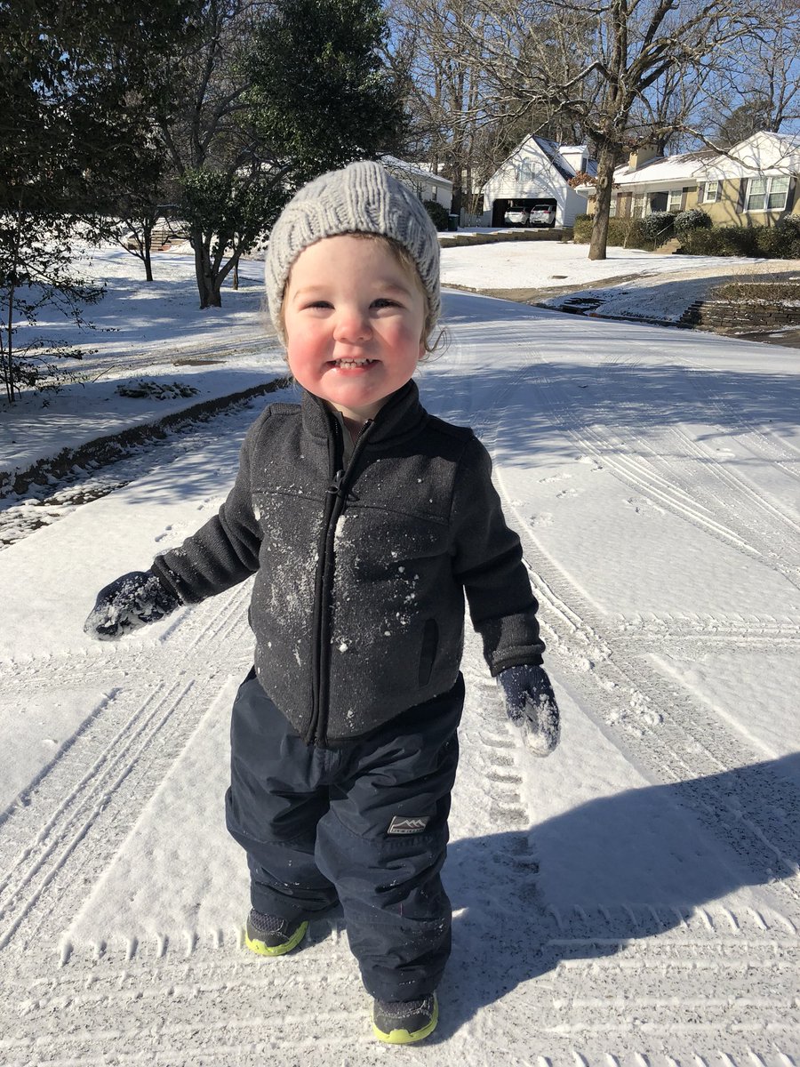 christybward's tweet photo. Someone is enjoying the snow much more this year than last! #happysnowday https://t.co/QlI9GKgsEX