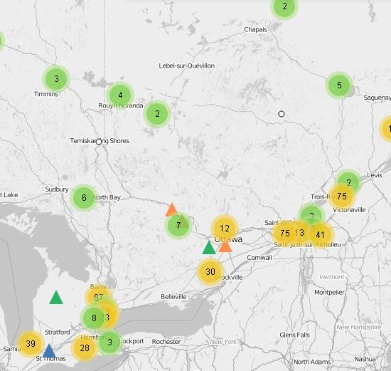 leaf's tweet photo. Check out this brand new resource by @UofTForestry @TreeCanada @OUFC_Canada that captures and maps urban forest activities across Canadian municipalities- amazing! https://t.co/ZP2IGOYaeK @TOtrees @Oakvillegreen @MississaugaPF @TownOfAjax @TRCA_Planning https://t.co/xB14l4Qy4N