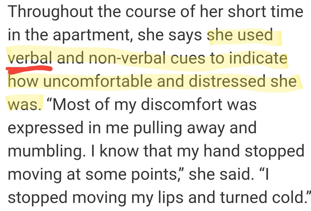 F_CKnuT's tweet image. @SaraJBenincasa What really frustrates me about the convo around this as everyone speculates on the "revenge" nature of this call-out n all this talk of non-verbals. Everyone is ignoring her verbal cues n the fact that she used them - THAT's the problem. #howdowefixthis #metoo