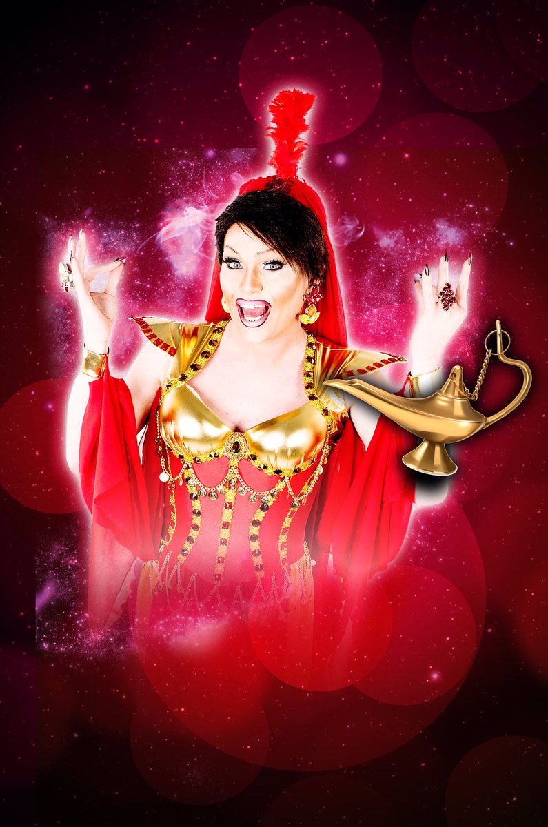 Aladdin #adultpanto opens this weekend! I'm playing the Slave of the Ring - oh yes I am! Limited availability book now at Boulevard