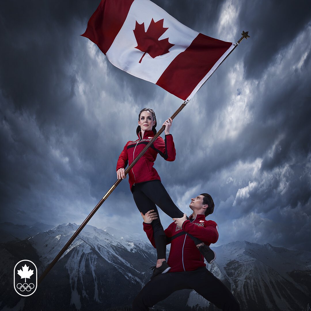 OH CANADA! What an incredible honour. Thank you for the extraordinary opportunity to carry the flag into the Opening Ceremony at the 2018 Olympic Winter Games in PyeongChang. We hope to make you proud. 🇨🇦❤