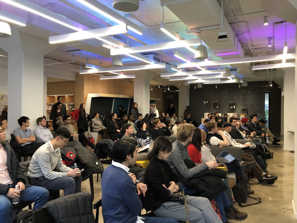 carlychase's tweet photo. So excited to welcome #StartMIT to NYC to show off this city’s amazing tech ecosystem!  Thx to amazing alums @acphenderson @inakib @rmelgiri @zahir_dossa @maxtaco who are helping kickoff the day @TwoSigmaVC cc: @EshipMIT https://t.co/2C1DpyRCs4