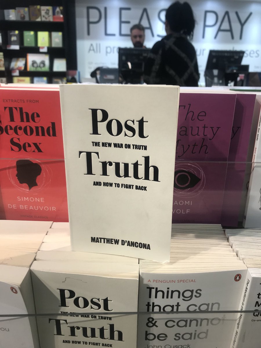 sonniefron's tweet photo. Lots of witty commentary on #TruthDecay at the Tate Modern! Congrats @michaeldrich @RANDCorporation https://t.co/m8niTbL5Mc
