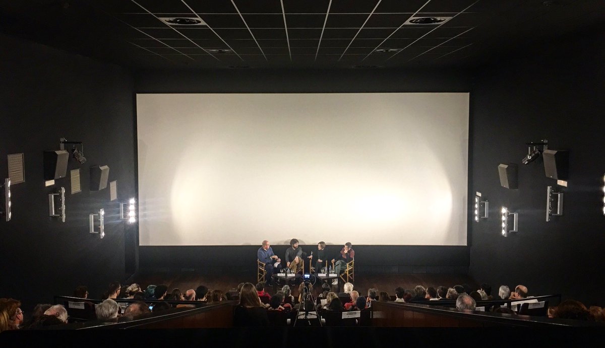 GreenKingdomEnt's tweet photo. Coloquio en @Academiadecine con @SergioKikinan, Carla Simón y @LinoEscalera, nominados a mejor dirección novel en los @PremiosGoya #Goya2018 https://t.co/ocSq9F2EPp