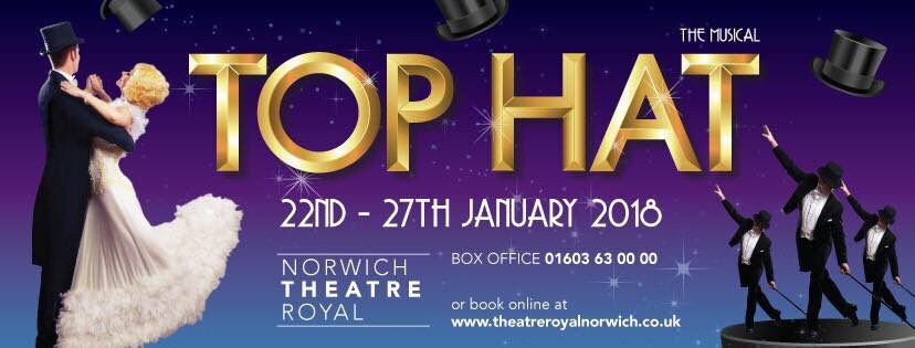 EdancerW's tweet image. Gonna be annoying and keep plugging it, but please book your tickets for Top Hat at Norwich Theatre Royal - begins next Monday (22nd-27th)!!🎭
