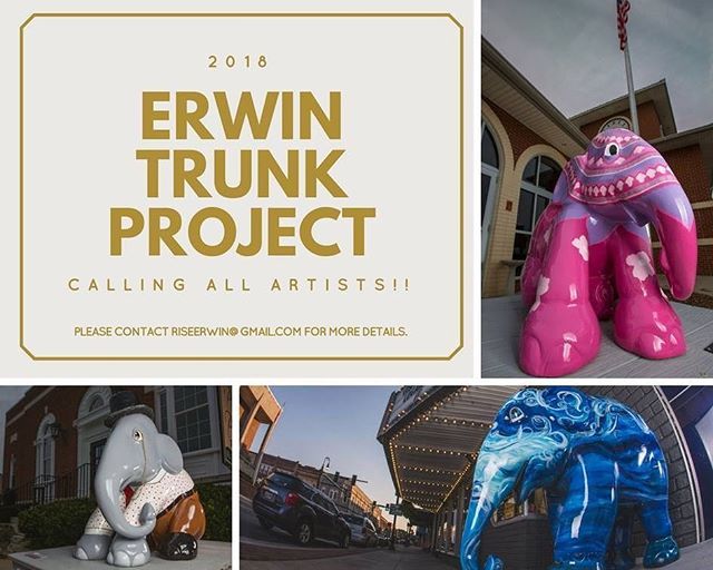 riseerwin's tweet photo. Calling all artists! Do you think you’d like to paint an elephant? Do you have an artistic friend or family member? Contact riseerwin@gmail.com if you’re interested in learning how you can get involved! 🎨 🐘 #thisiserwin https://t.co/3mPvKIcwQB https://t.co/q8oz0OfqWl