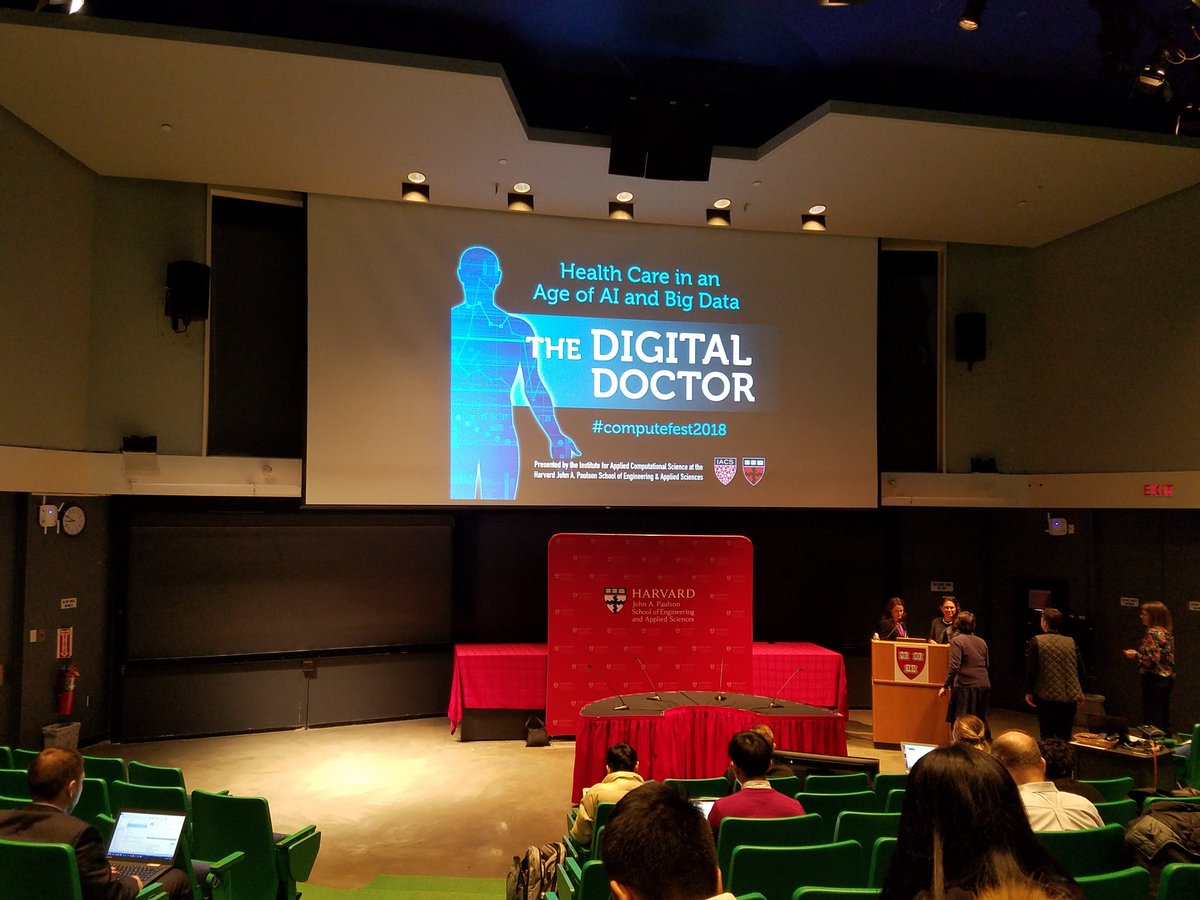 BariWellApp's tweet photo. Today we're attending "The Digitial Doctor: Health Care in an Age of AI and Big Data " event at @Harvard. We're excited to learn about how healthcare is being reshaped by computational science, big data, and IT. #computefest2018 #bariwell https://t.co/Tg1rBd1yOr