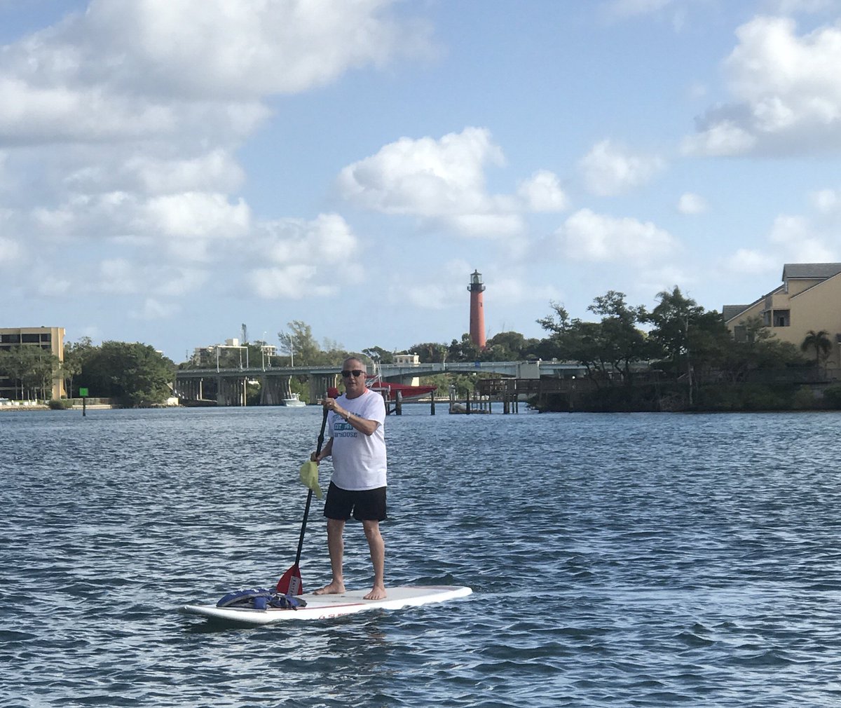 JimByersTravel's tweet photo. Two trips to #Florida last year. Loved being at #BlueJays game in Dunedin and Pirates in Bradenton in March. Another fave part was paddleboarding around Jupiter Inlet, spotting manatees and cruising around the bay. A1 #FLTravelChat #huddle18 @VISITFLORIDA  @VSPC  @PalmBeachesFL https://t.co/wWJUYZ1xi5