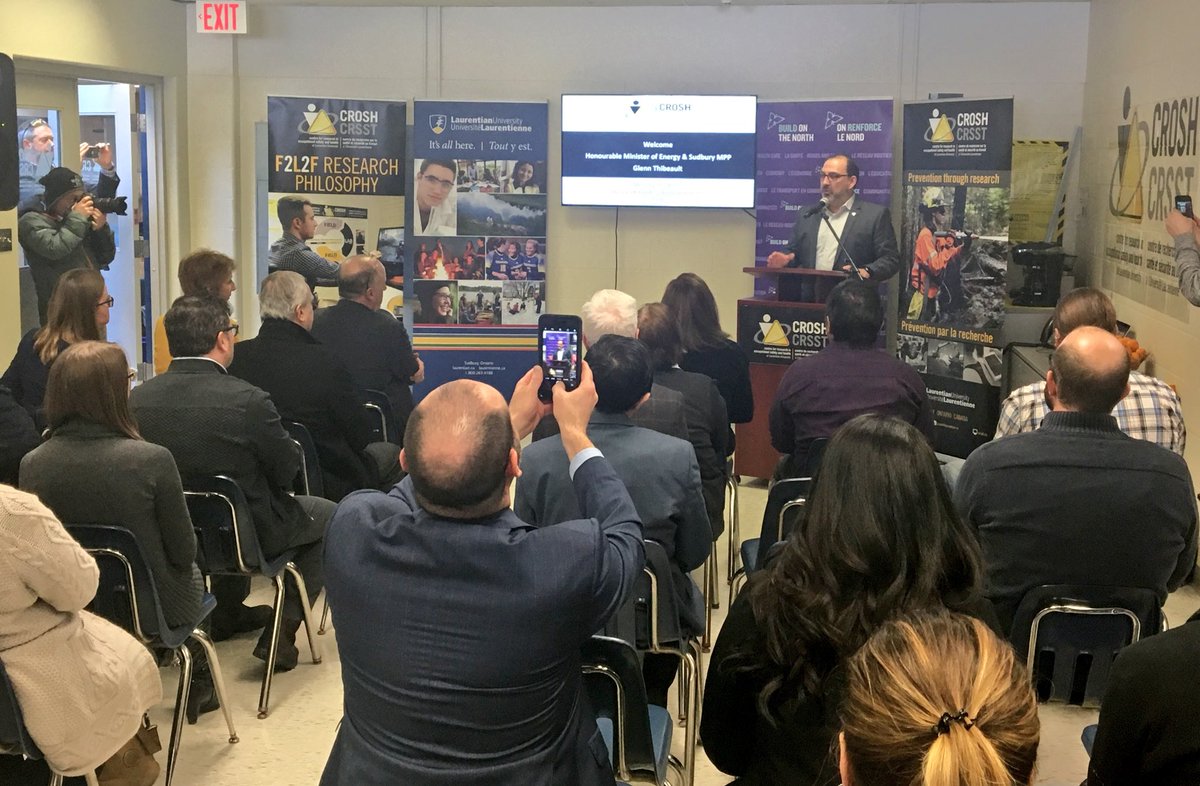 A privilege to have @GlennThibeault on behalf on <a href="/ONlabour/">Onlabour</a>’s @MPPKevinFlynn announce funding for 3 projects, driving prevention through research across northern Ontario!