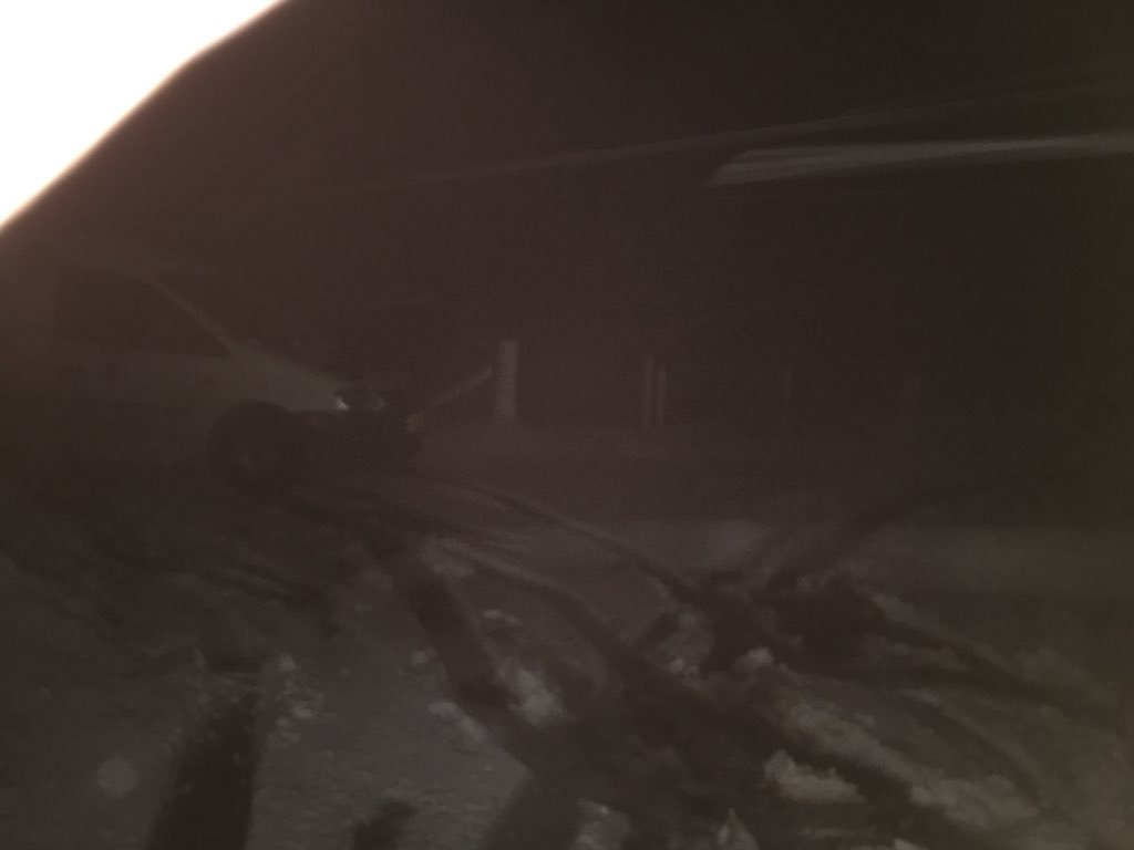 NavajoBirdsong's tweet photo. Didn’t make it all the way home! #pulledin #outoftheway #hopeitthaws poor #van- valiant try: luckily thought might happen so in boots n thermals for #snow #hike lol https://t.co/uBQPcm49X9