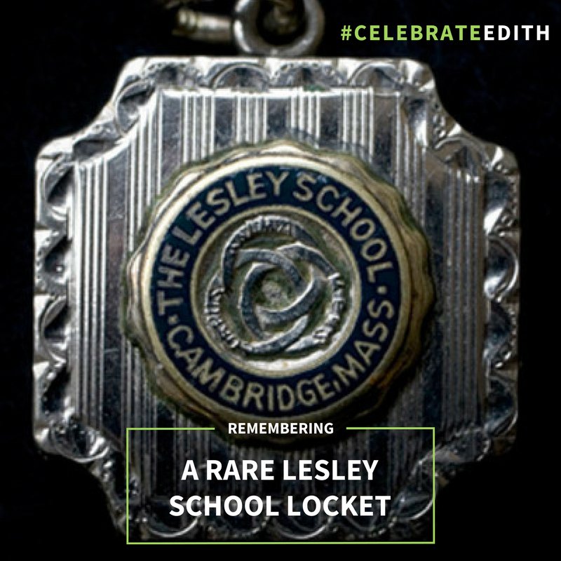 lesleyalumni's tweet photo. Have you seen this locket? The piece was commissioned prior to 1943 but the exact date of the locket is unknown, making it one of the most precious Lesley memorabilia in the Archives collection. #celebrateedith #lesleyalumni #lesleyuniversity https://t.co/XrHGJrQnZU https://t.co/Wi2XHGWazt