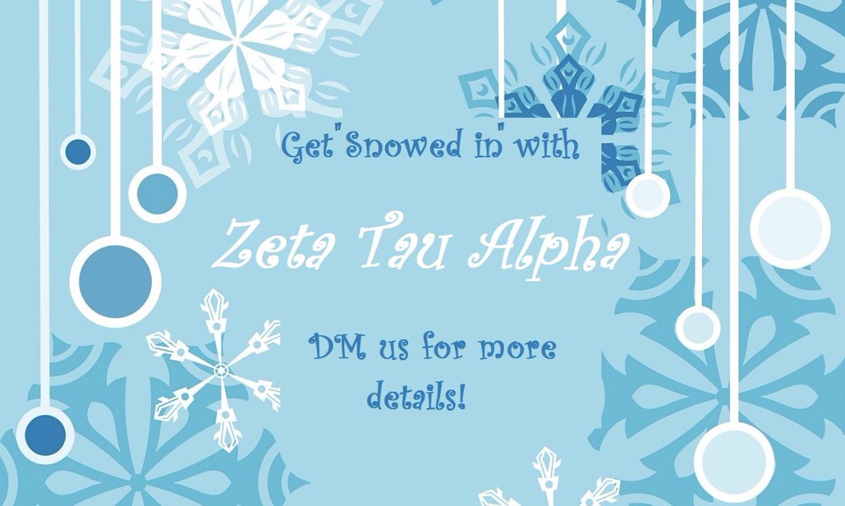 LRZTA's tweet image. Get “sn❄️wed in” with Zeta Tau Alpha this week! This is an opportunity for you to get to know our sisters and learn about our sisterhood! If you are interested DM us so we can give you more information! ⛄️ #WeAreLR #ZtandOut