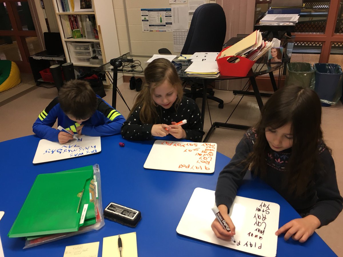 Looking at words with the “ay” pattern during word work. We came up with quite a list!  <a href="/RidgewoodPS/">RidgewoodPS</a>