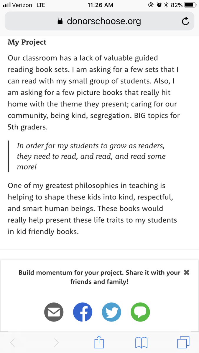 MrsLegant's tweet image. #donorschoose #literacy #leveledreading #read #reading #5thgrade #books #rolandsmith #hatchet #budnotbuddy #theme #kindness #teachkindness donorschoose.org/project/books-…