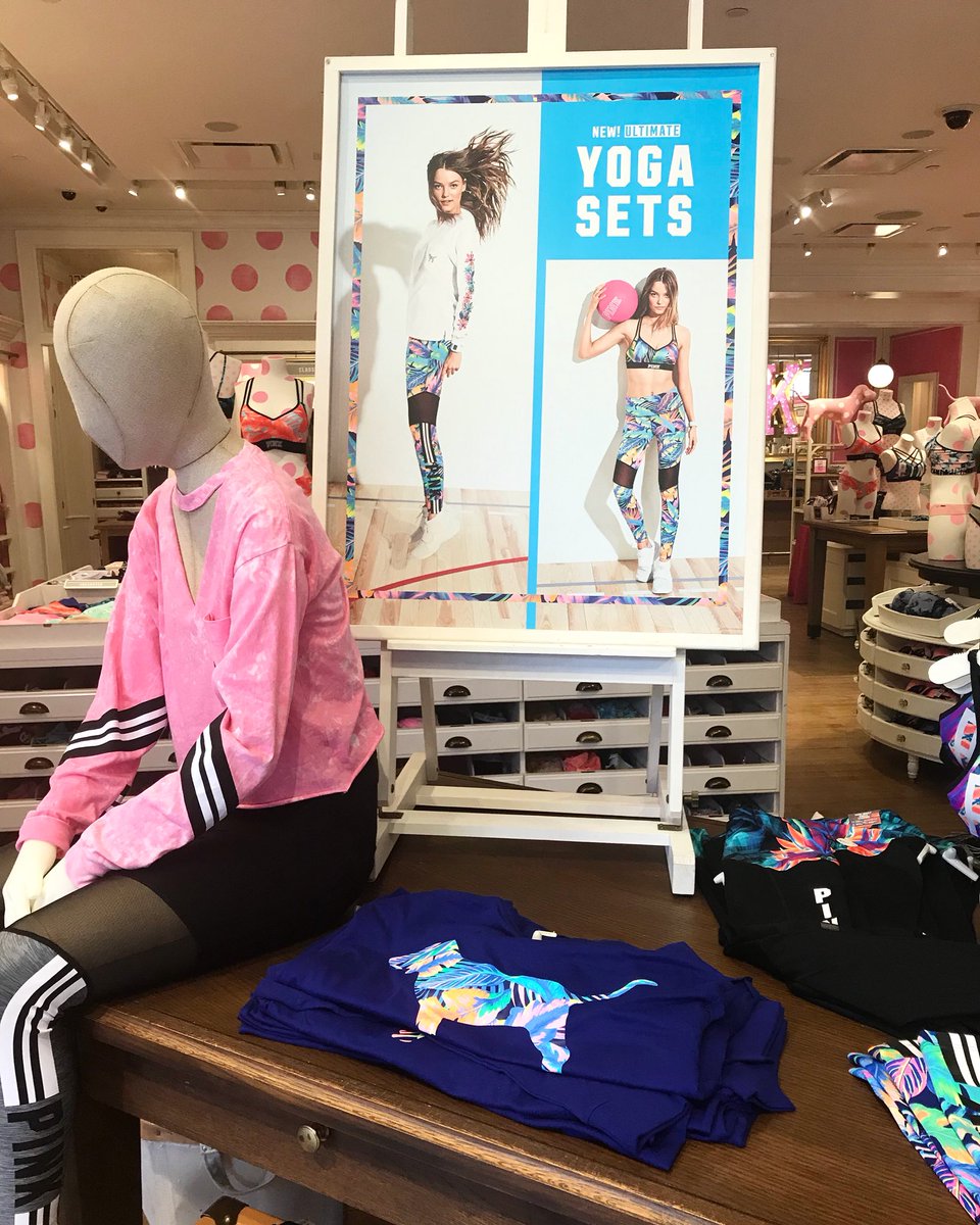 Make sure to check out PINK and their super cute NEW ultimate yoga sets!!