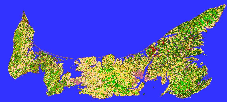 LeanderCampbell's tweet photo. Quality Control of PEI is done. Here's a sneak peak at what it looks like for #cropmap17. #cdnag #atlcdnag ๐ https://t.co/tVg2TYg32K