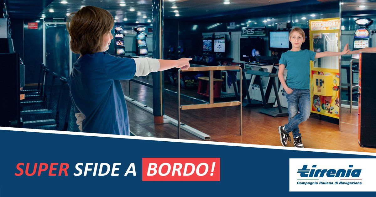 Chi l'ha detto che navigare faccia rima solo con riposare? A bordo delle navi Tirrenia la rima più divertente è con giocare! E qual è il vostro videogame preferito?
#supertirrenia