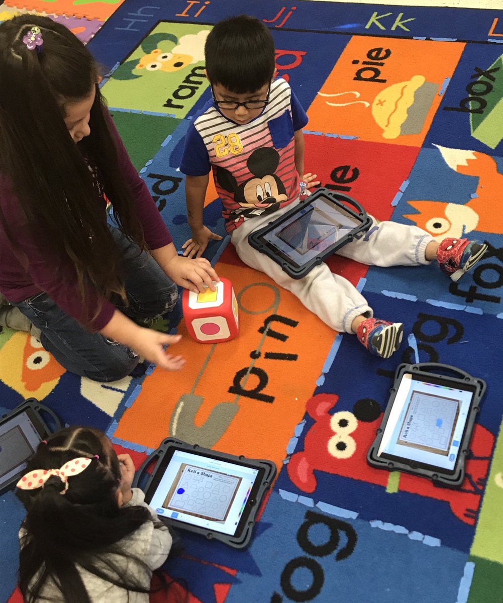 Miss_Silva123's tweet photo. We’re having so much fun using SeeSaw to show our work in math centers today! #lcps18 @SullyES_LCPS @Seesaw https://t.co/25RKuxji2E
