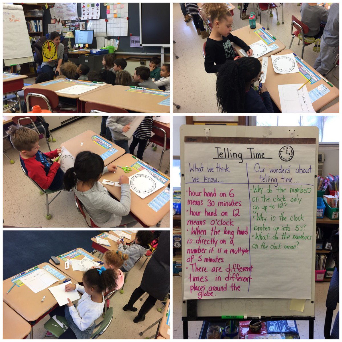 BrendaMBrush's tweet image. #JC’s awesome 2nd grade team kicked off their #unitofstudy on time today! Ss in 2S shared their thoughts and wonderings about time, and built clocks to use as tools! #timeforlearning @JCSPrincipal @GreenwichpsCIPL
