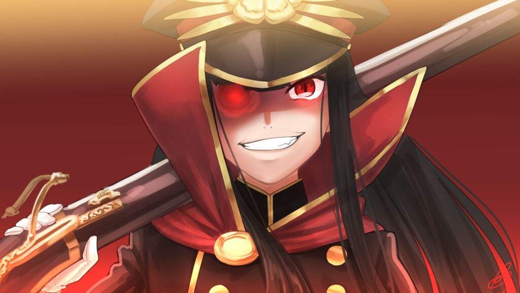 "Is looking for a worthy master to guide me! Who's up to the task?"

The demon archer would say as she gave a menacing grin.