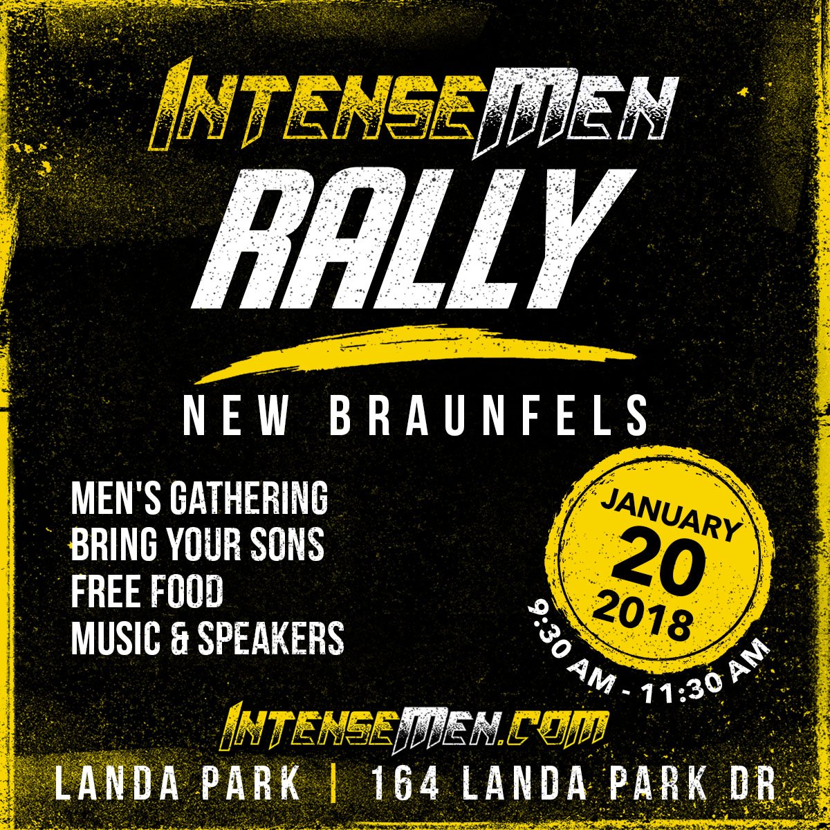 IntenseMen's tweet image. Join us at New Braunfels for guest speakers, food, and music. If you plan to stay the night, The Gruene River Hotel is offering a special price, just use the code RALLY when you call to reserve.
Click the link below:
grueneriverhotel.com