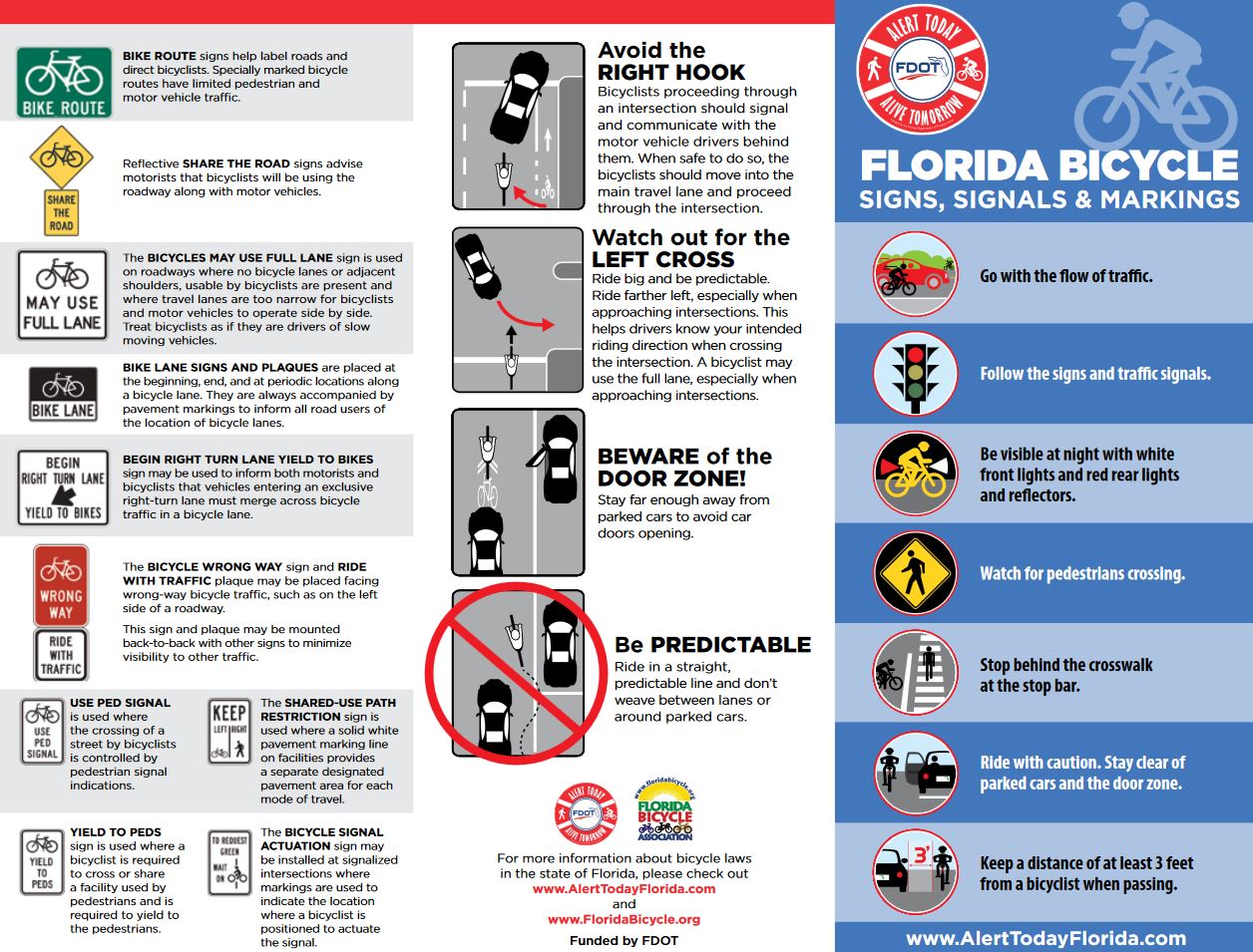 Miami-Dade Police on Twitter: "#DYK Florida bicycle signs, signals and ... - DTsAOvDWsAI J6p