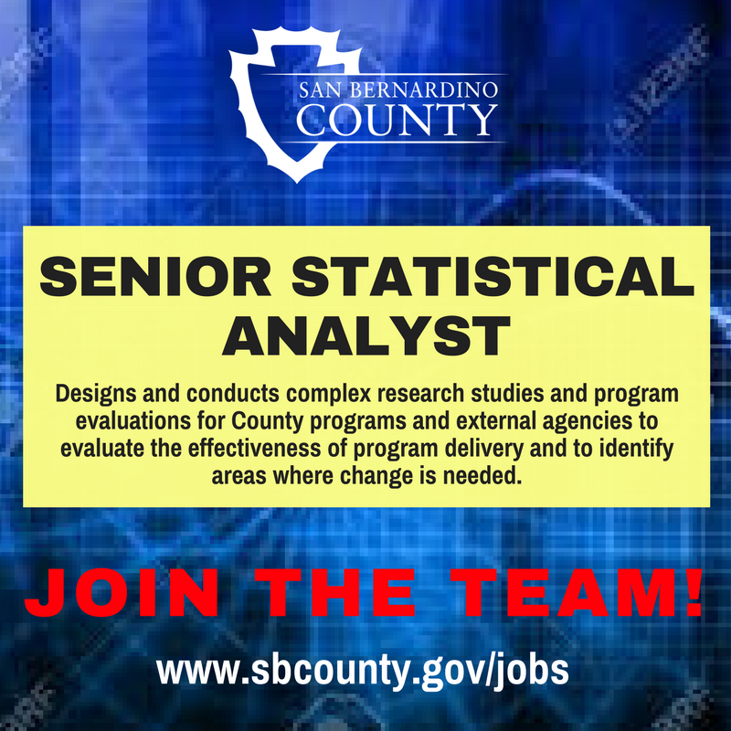 sbcountycareers's tweet photo. We are now hiring for Senior Statistical Analyst! Apply today for this exciting opportunity to join the team! https://t.co/QNGRKIhpqT
#mathanalysis #researcher #dataanalysis #GIS #publichealth #governmentjobs https://t.co/vjvzR34uFa