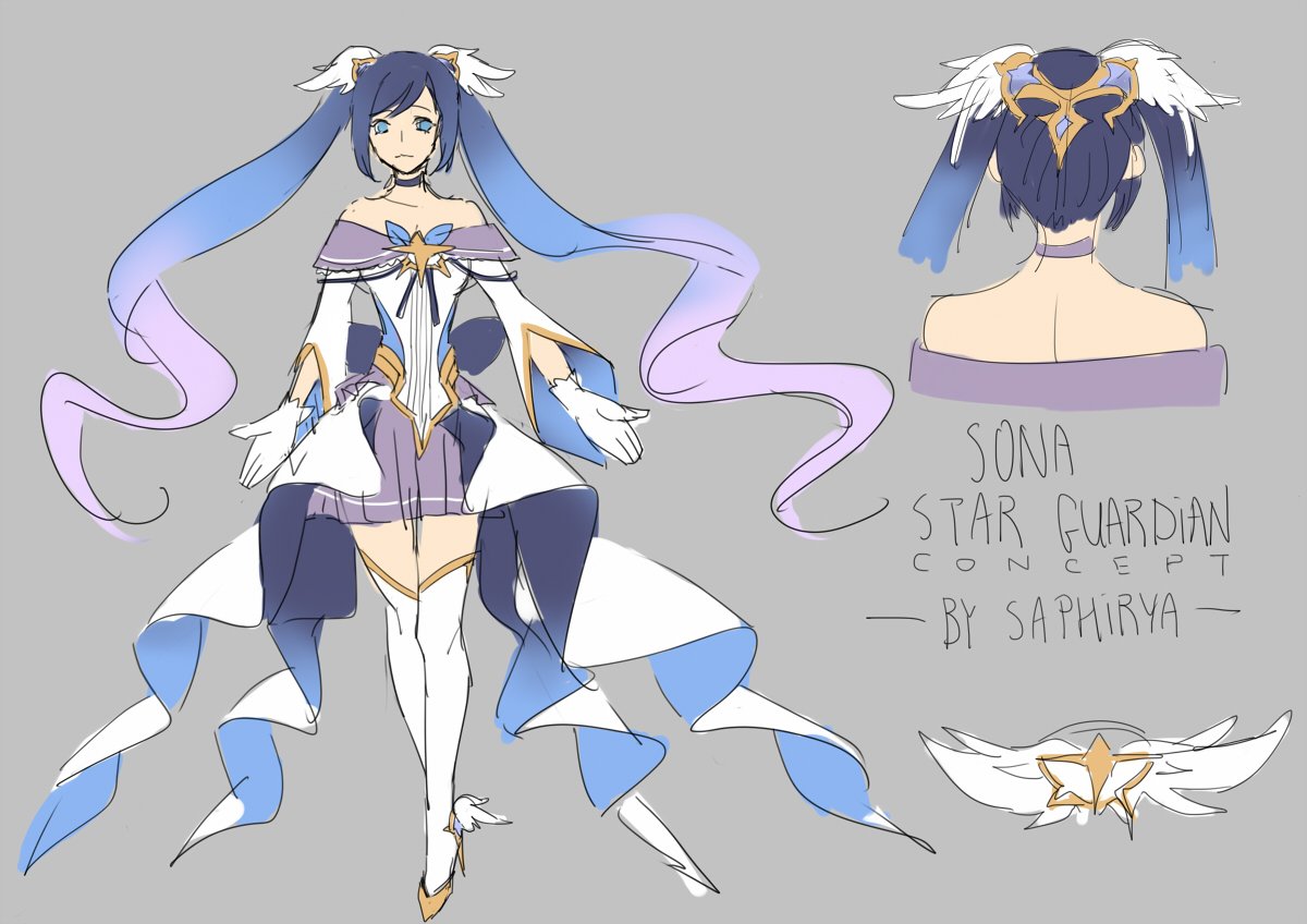 color test for Star Guardian Sona. 