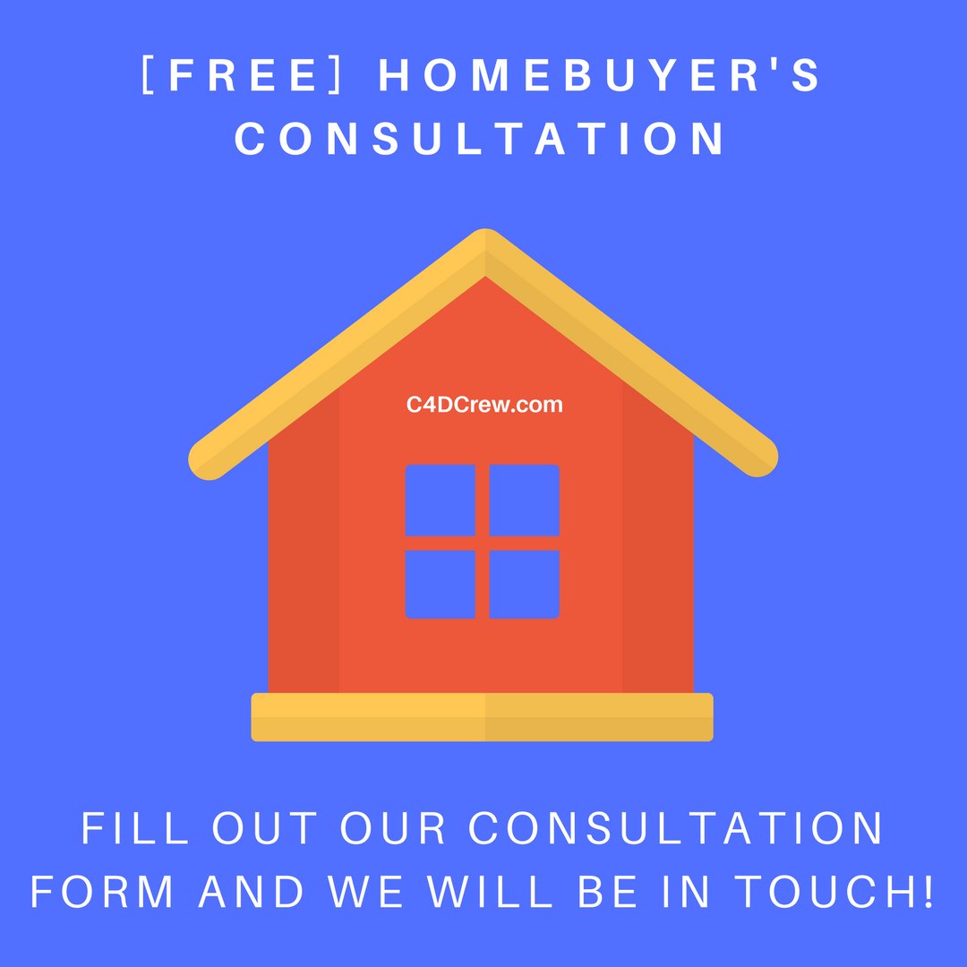 TheC4DCrew's tweet photo. [HOMEBUYER'S CONSULTATION] If you're a Minnesota resident who is struggling to get traditional financing for a home ... look no further. We're offering a free homebuyer's consultation! Just click and fill out the form and we'll be in touch.

https://t.co/pwHnFxsxUB https://t.co/r1ZOnkDB8O